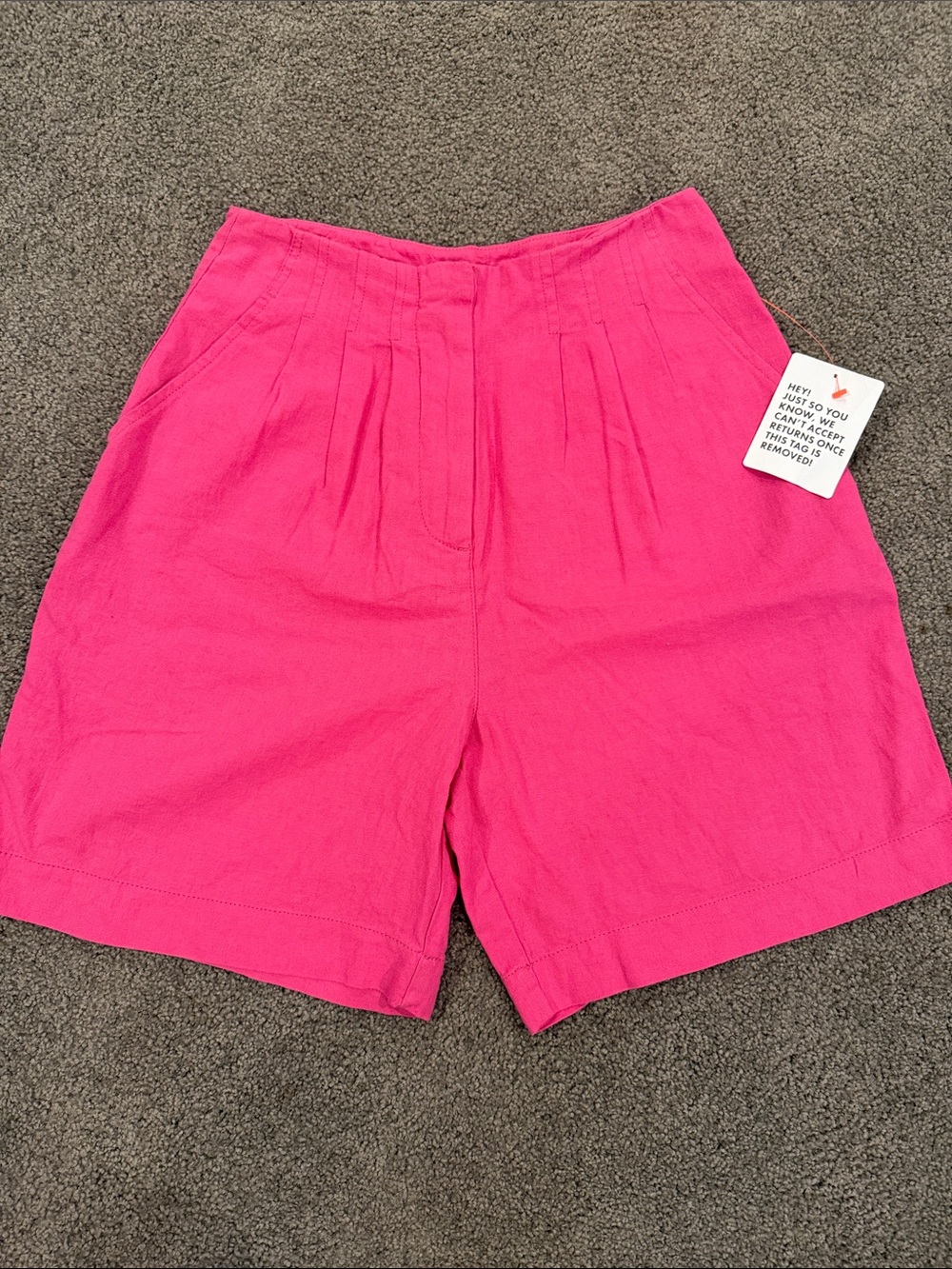 Top Shop Women's High-Waist Pink Women’s Shorts